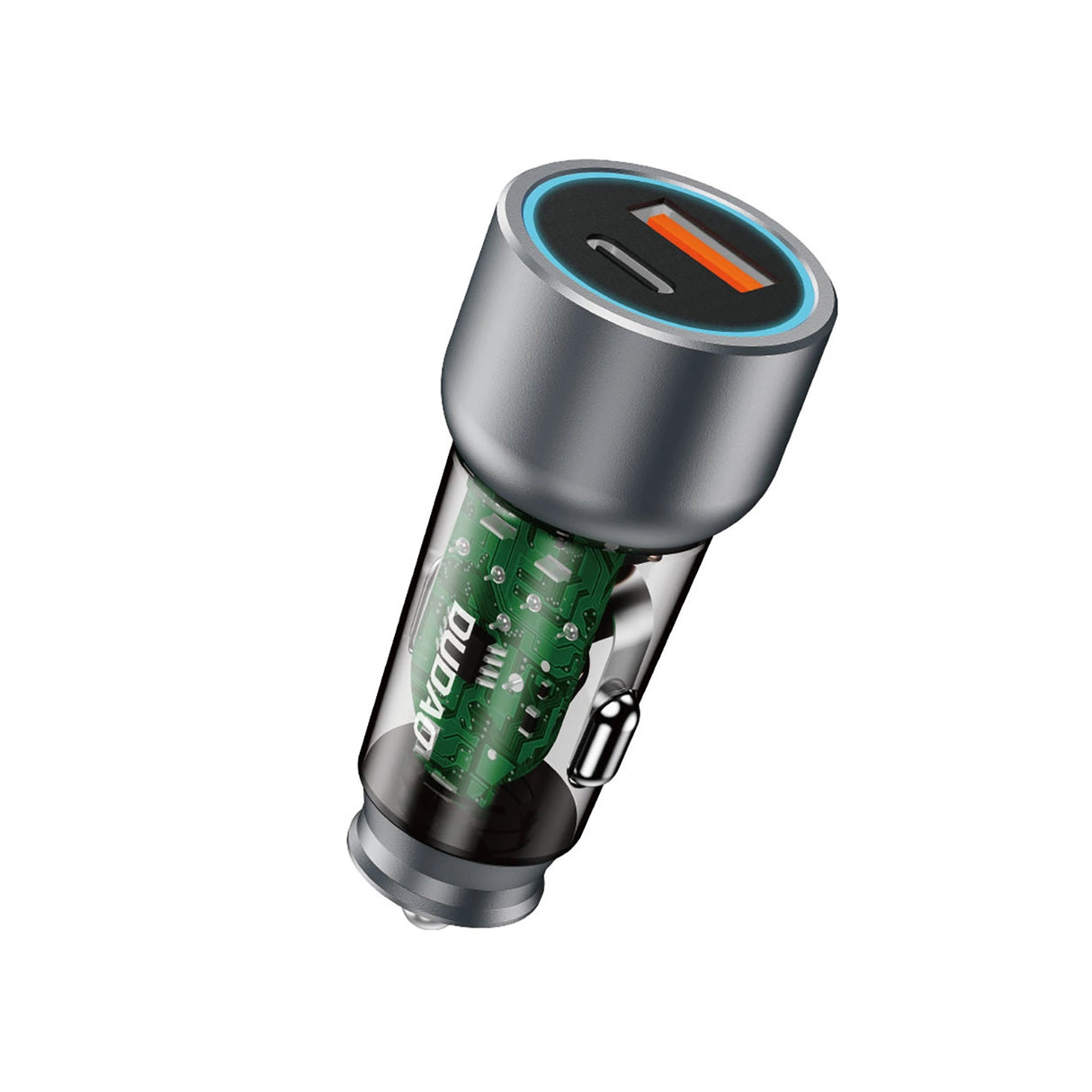 Dudao R4T 25W USB-A / USB-C Biloplader - Grå