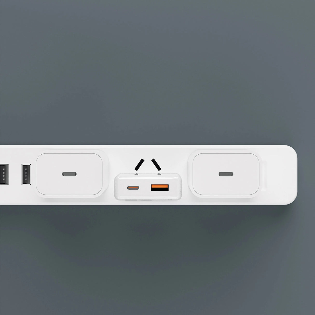 GaN Dudao A30EUL 30W USB-A / USB-C Wall Charger + USB-C - Lightning Cable - Hvid