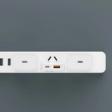 GaN Dudao A30EUL 30W USB-A / USB-C Wall Charger + USB-C - Lightning Cable - Hvid