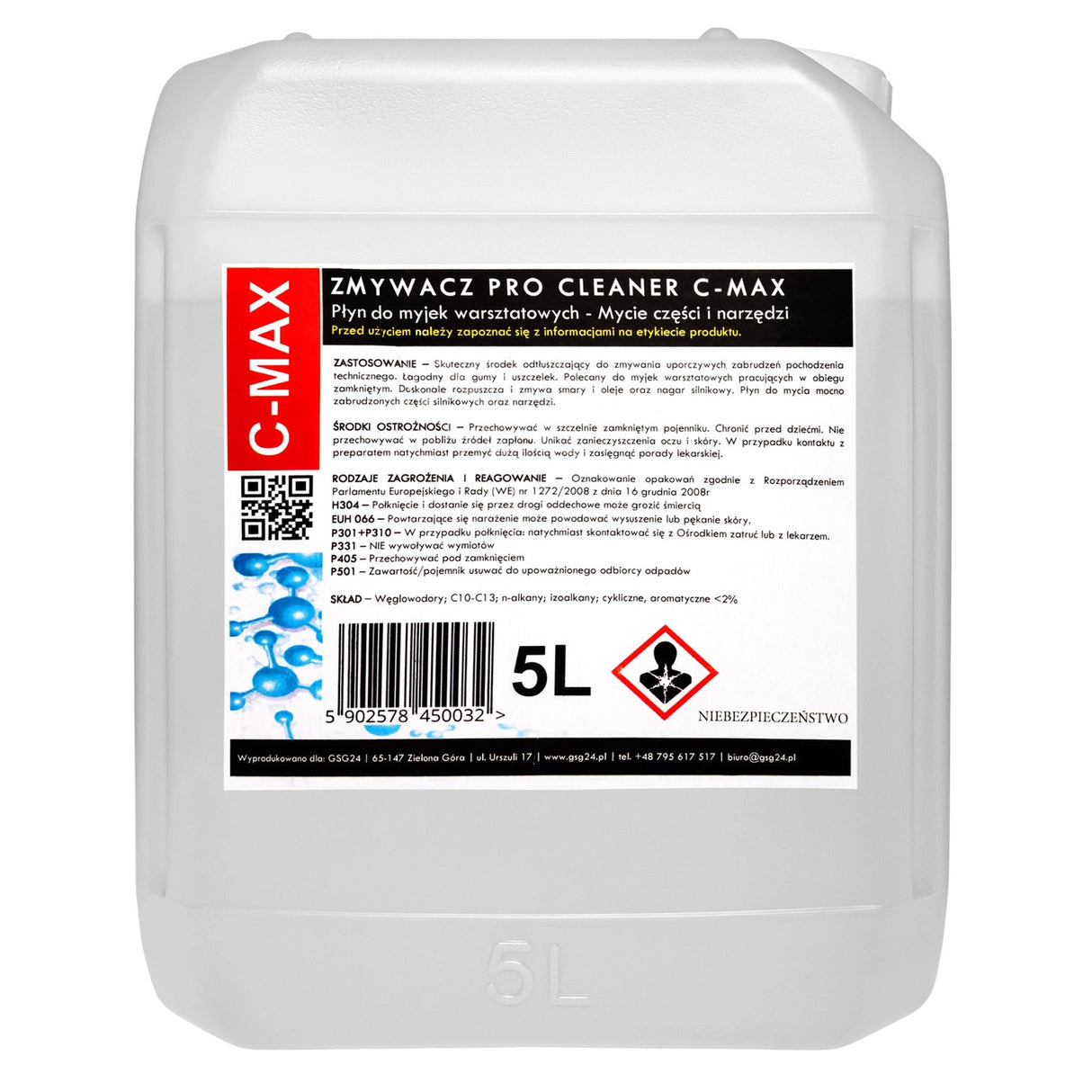 Flydende dele og værktøjsfjerner til værkstedsvaskemaskine PRO CLEANER C-MAX 5L