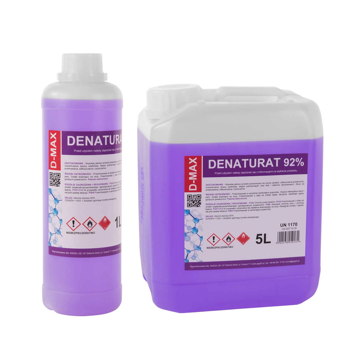 Denatureret alkohol D-MAX 5L
