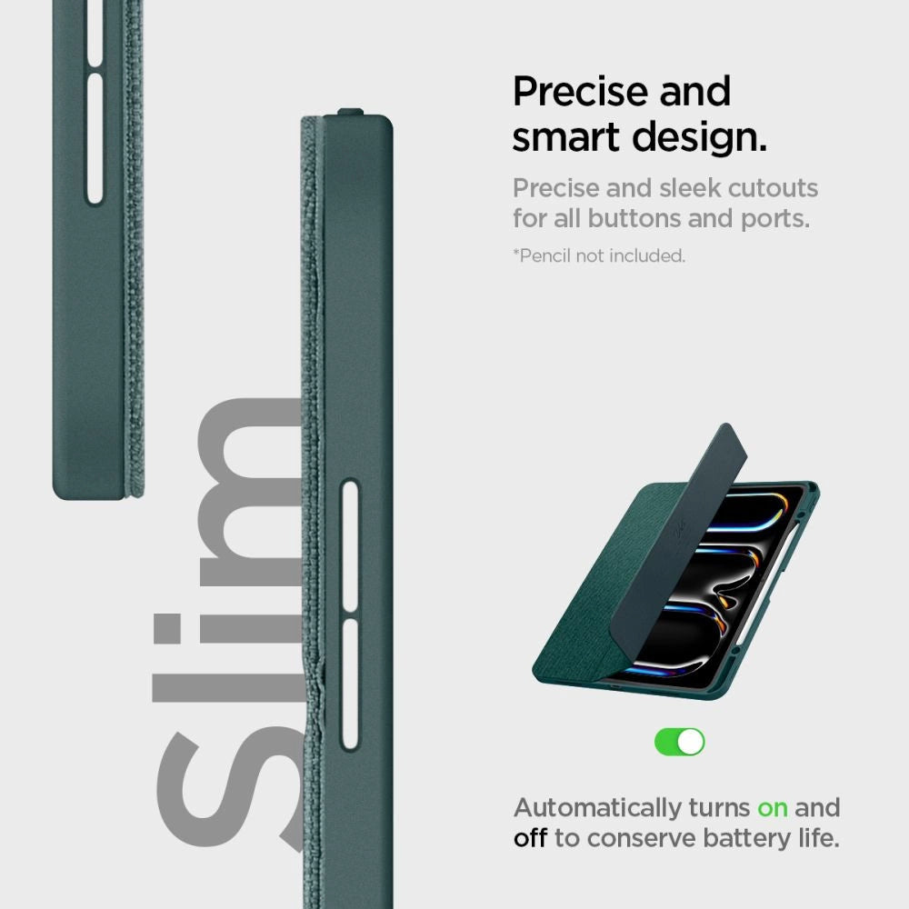 Spigen Urban Fit iPad Pro 13" 2024 Case - Grøn
