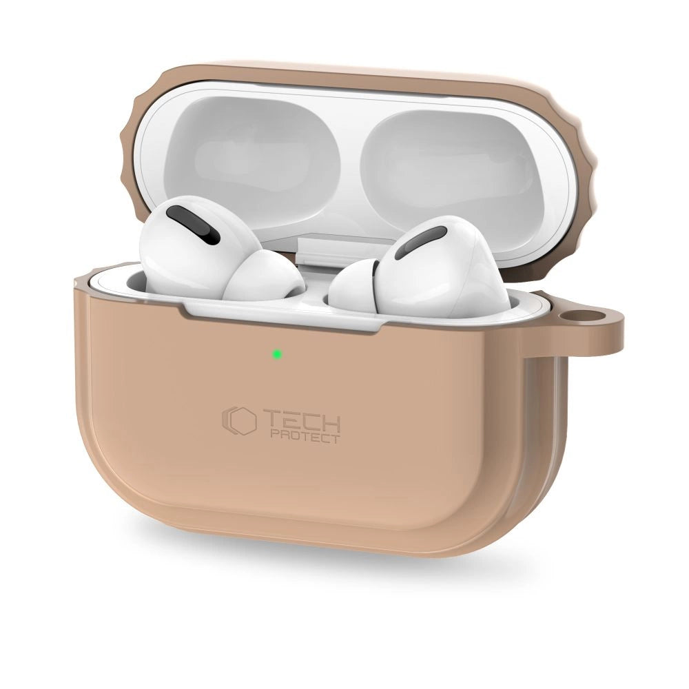 Tech-Protect Silicone Rope Case til Apple AirPods Pro 1/2 - Lysbrun