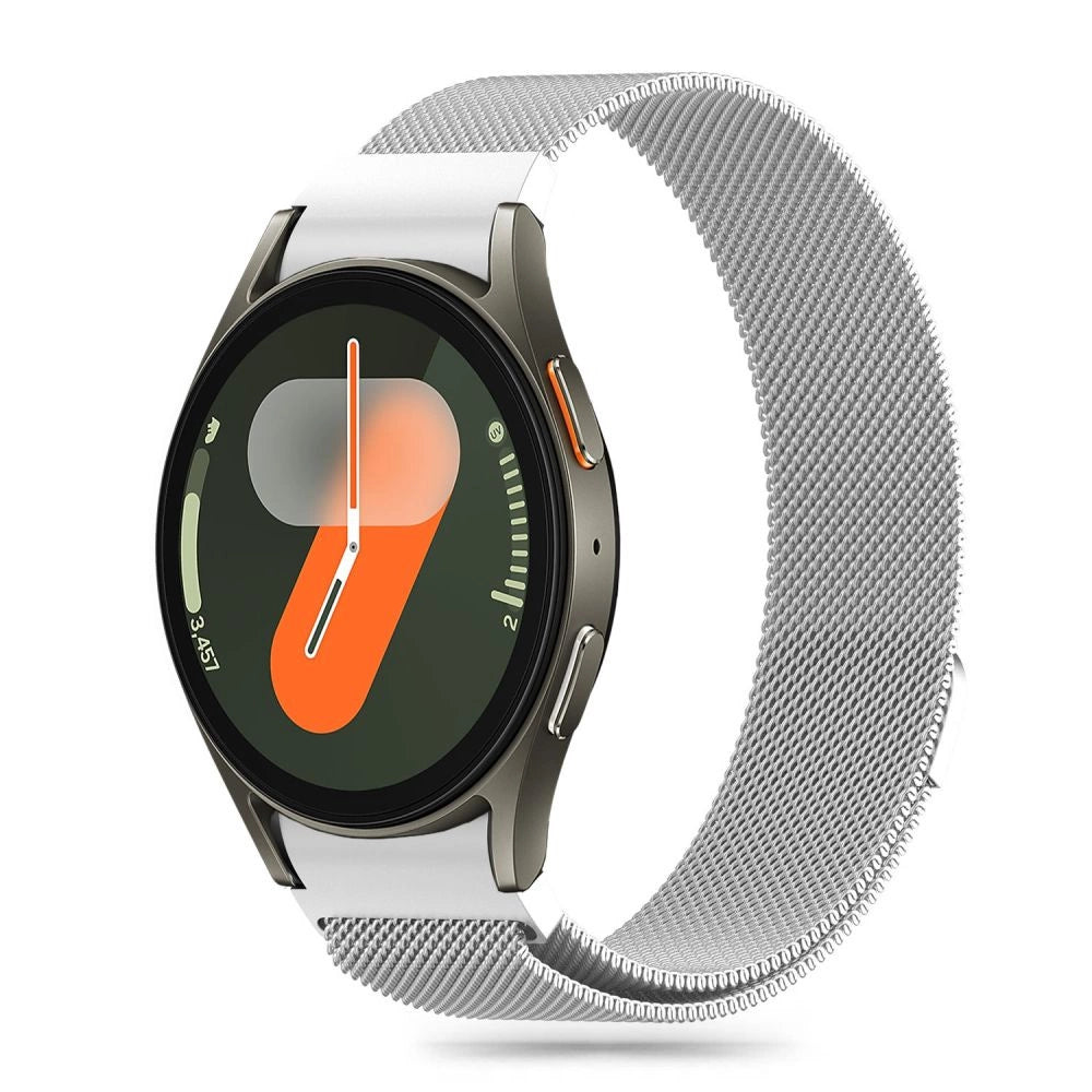 Tech-Protect MilaneseBand til Samsung Galaxy Watch 4 / 5 / 5 Pro / 6 / 7 / FE - Silver