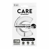 CARE af PanzerGlass Kickstand Case MagSafe til iPhone 15 Plus - sølv