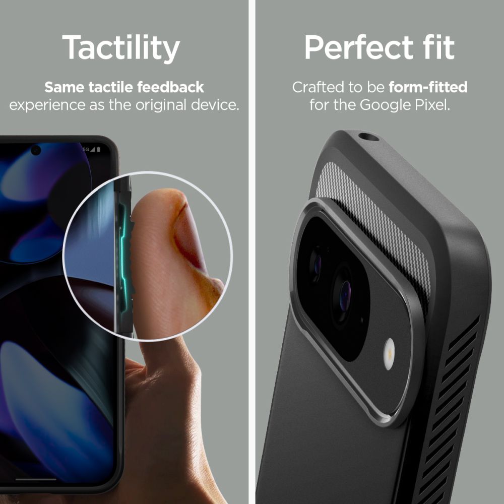 Spigen Rugged Armor Case til Google Pixel 9 / 9 Pro - sort