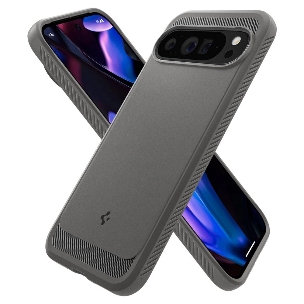 Spigen Rugged Armor Case til Google Pixel 9 Pro XL - Grå