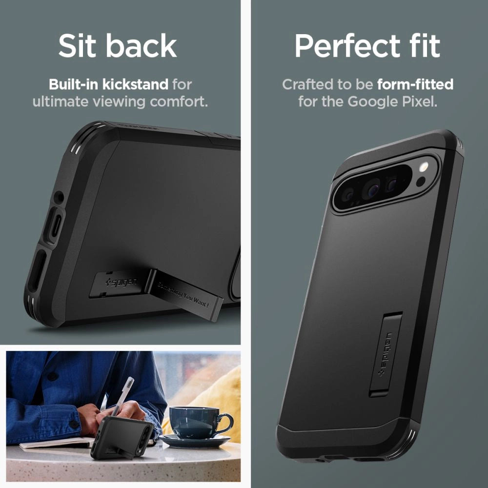 Spigen Tough Armor Case til Google Pixel 9 Pro XL - sort