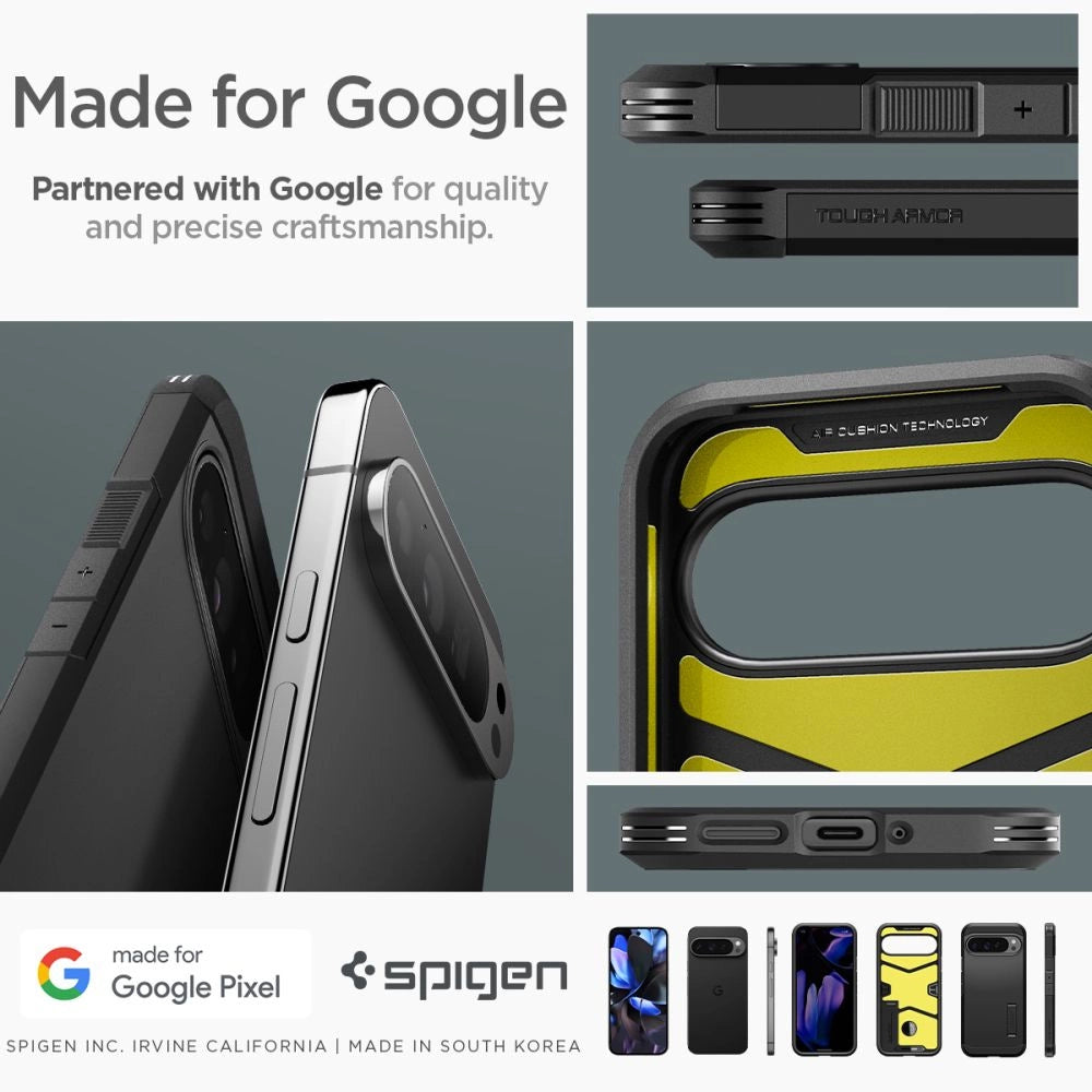 Spigen Tough Armor Case til Google Pixel 9 Pro XL - sort