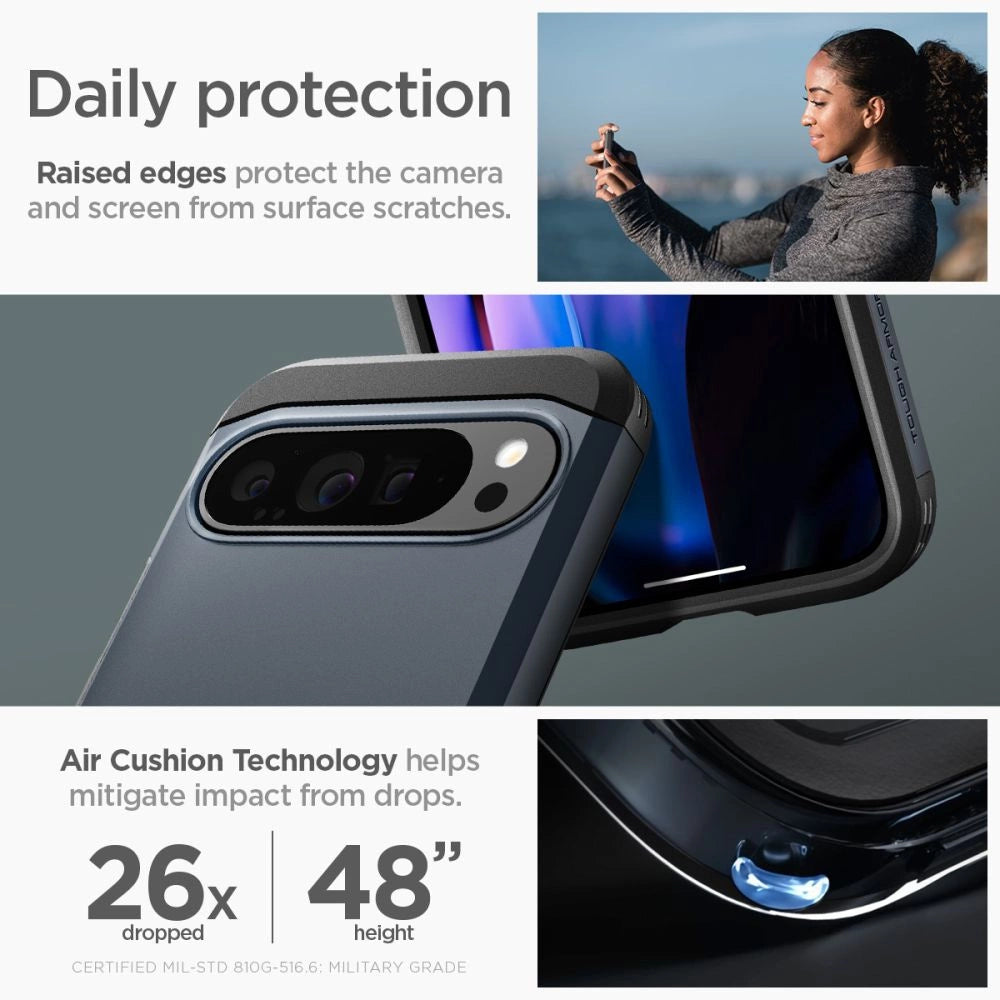 Spigen Tough Armor case til Google Pixel 9 Pro XL - grafit