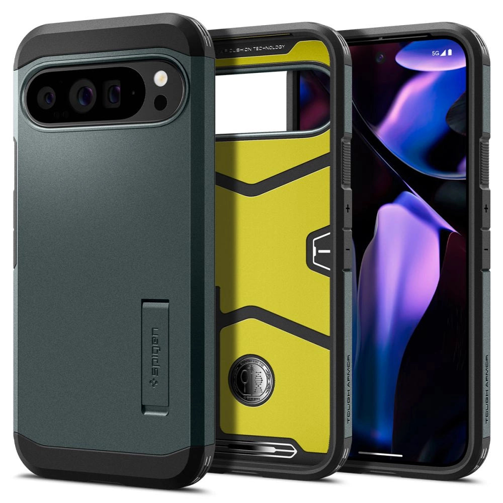 Spigen Tough Armor Case til Google Pixel 9 Pro XL - Grøn