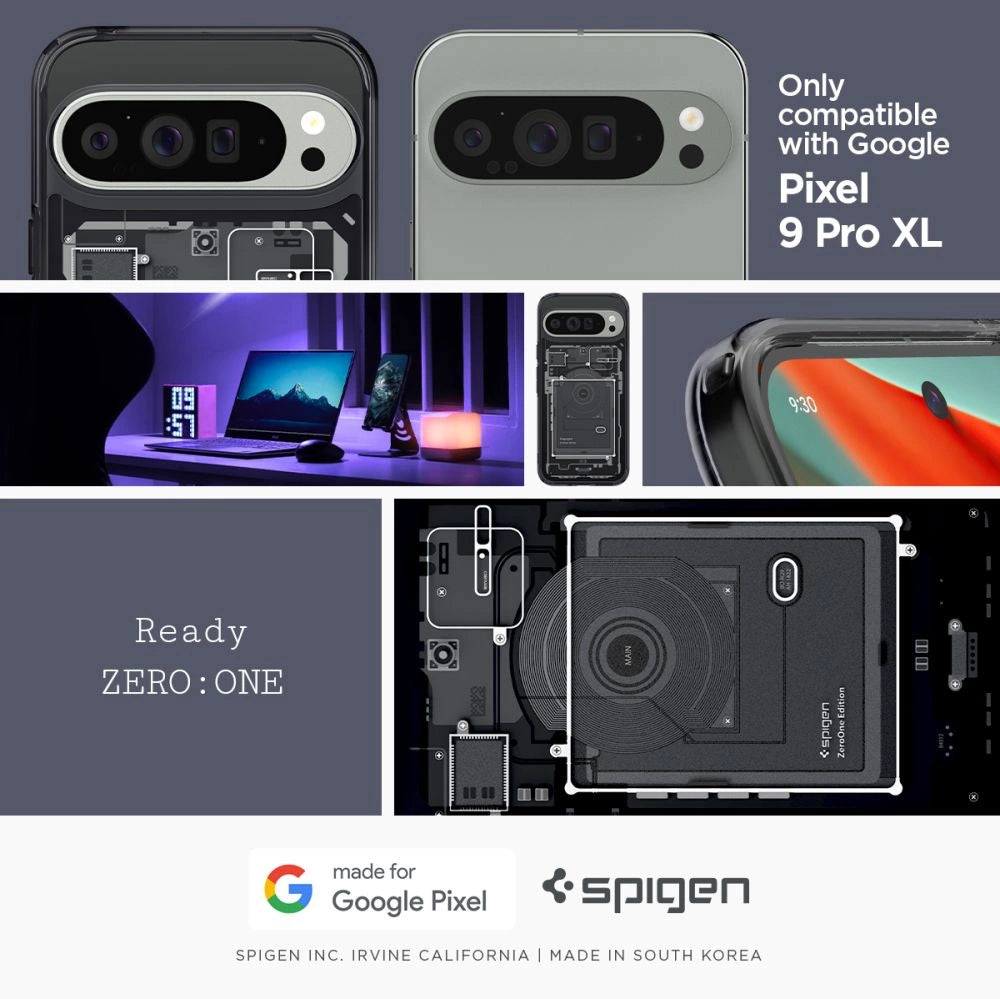 Spigen Ultra Hybrid Case til Google Pixel 9 Pro XL - Grå