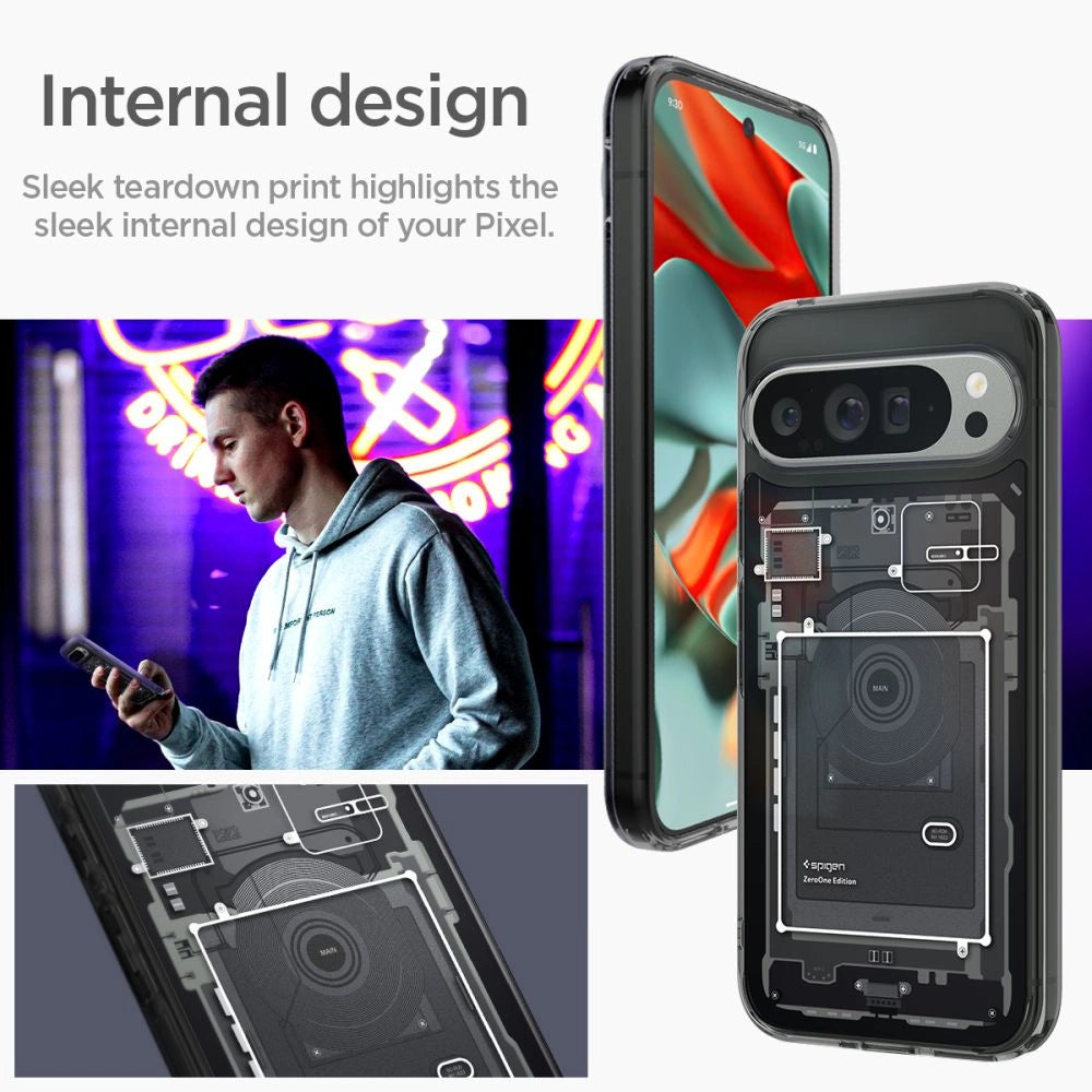 Spigen Ultra Hybrid Case til Google Pixel 9 Pro XL - Grå