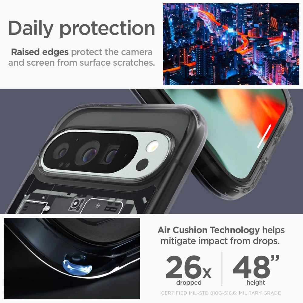 Spigen Ultra Hybrid Case til Google Pixel 9 Pro XL - Grå