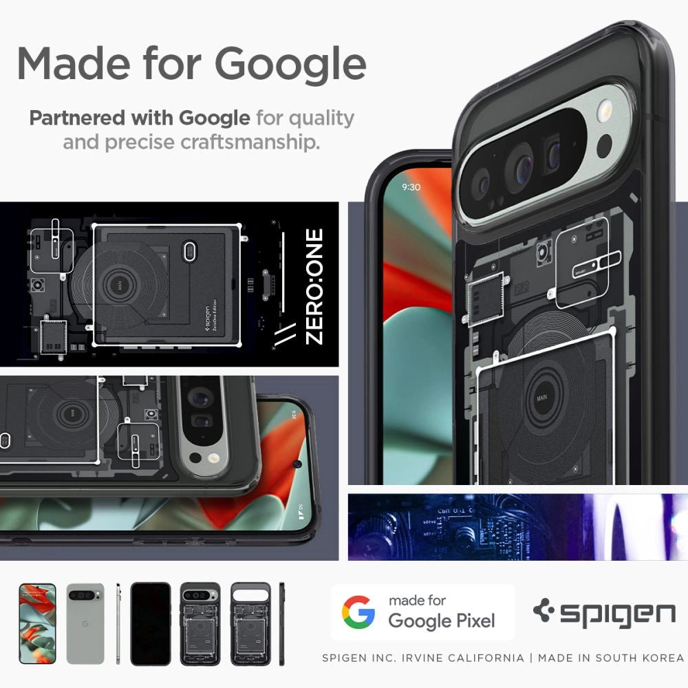 Spigen Ultra Hybrid Case til Google Pixel 9 Pro XL - Grå