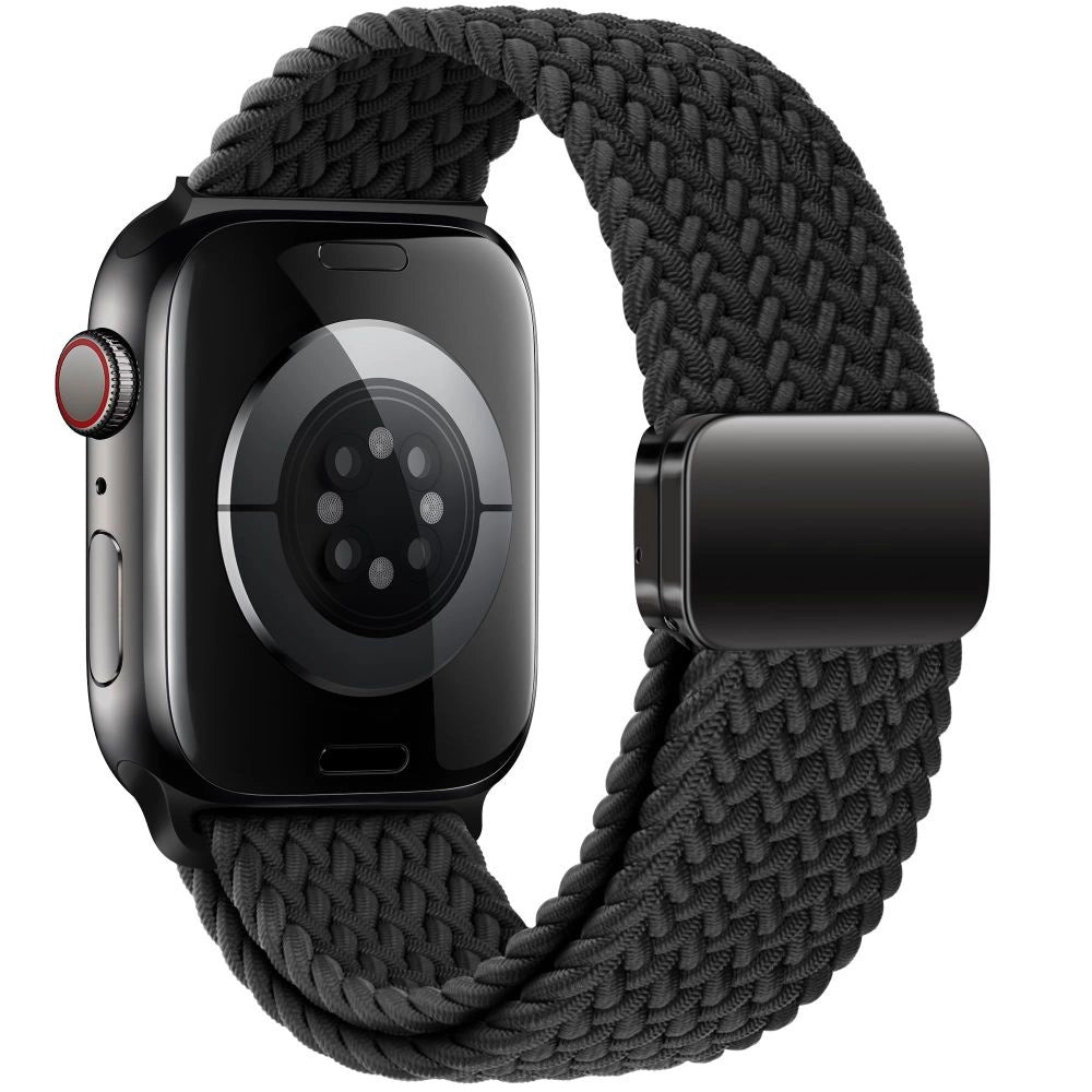 Tech-Protect Nylonmag Strap til Apple Watch 4 / 5 / 6 / 7 / 8 / 9 / SE (38 / 40 / 41 mm) - sort