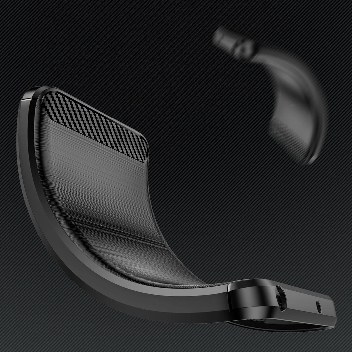 Carbon Case til iPhone 16 Silicone Case - sort
