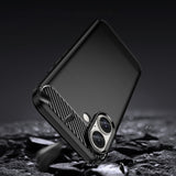 Carbon Case til iPhone 16 Plus Silicone Case - sort