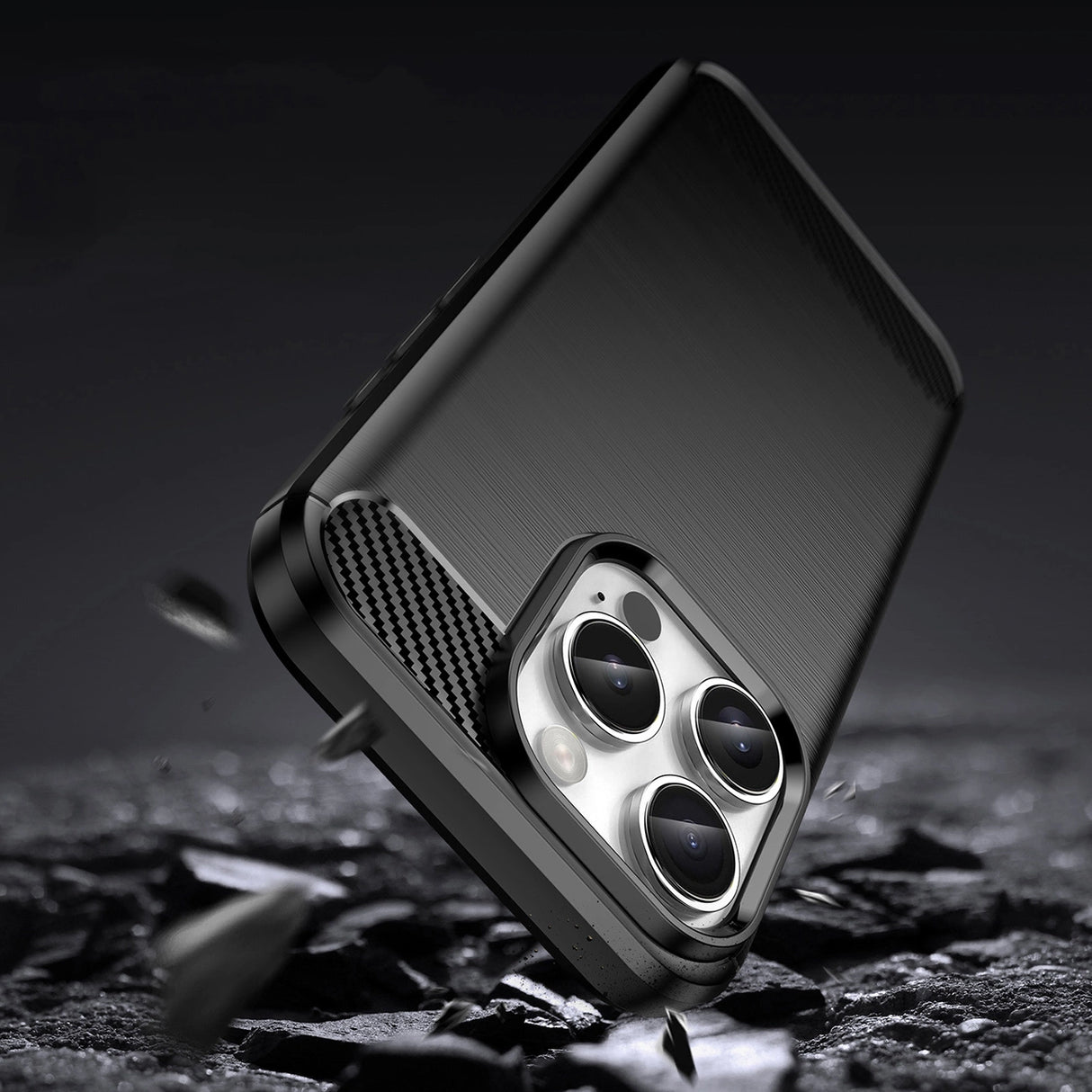 Carbon Case til iPhone 16 Pro - sort