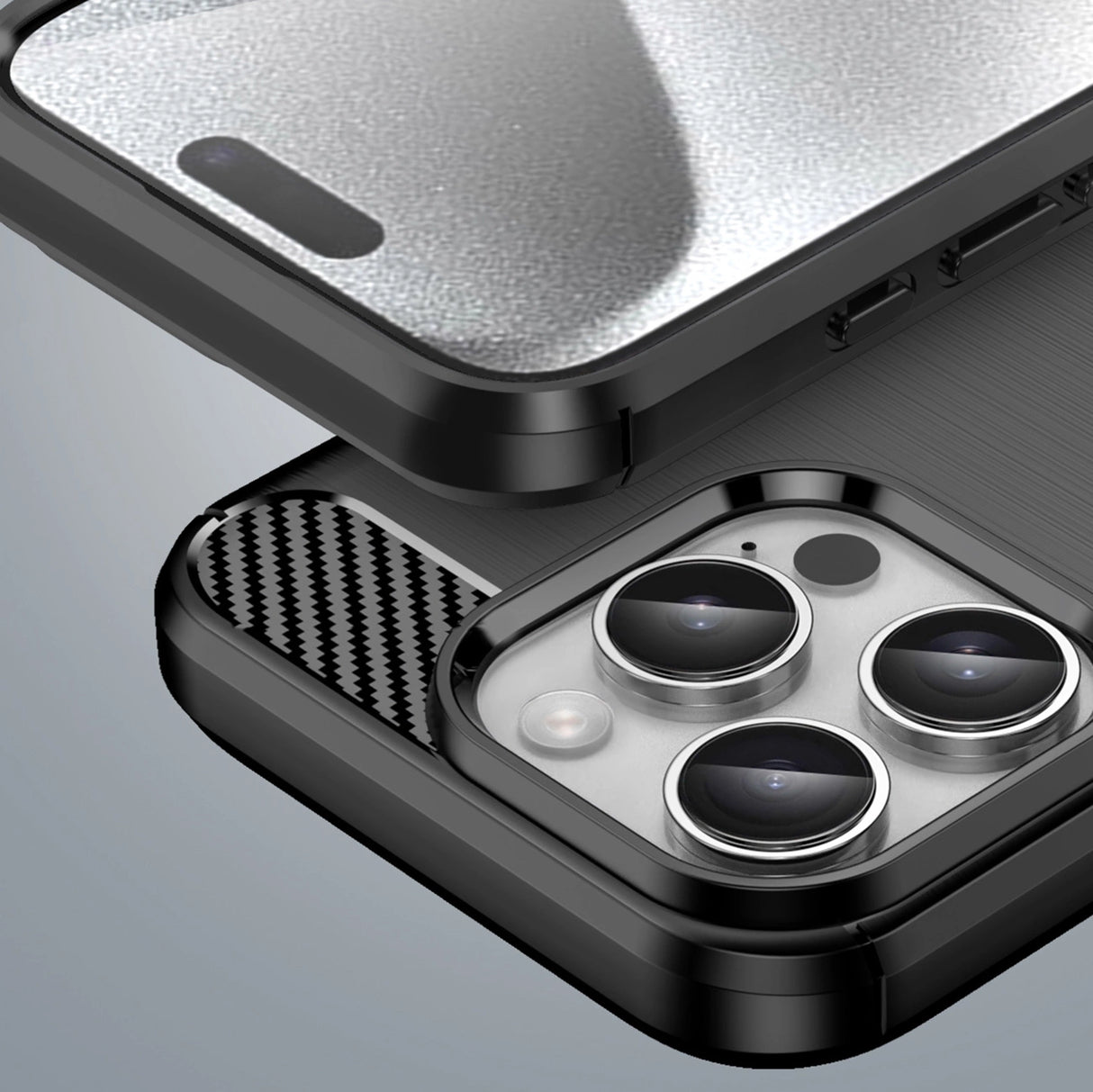Carbon Case til iPhone 16 Pro - sort