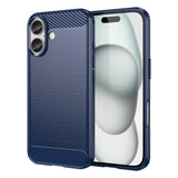 Carbon Case til iPhone 16 Plus - Blå