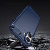 Carbon Case til iPhone 16 Plus - Blå