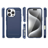 Carbon Case til iPhone 16 Pro - Blå