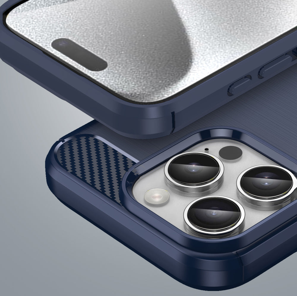 Carbon Case til iPhone 16 Pro - Blå