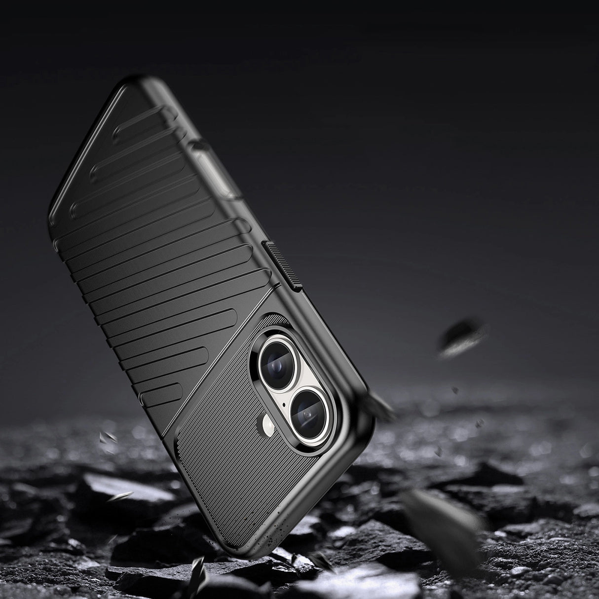 Thunder Case til iPhone 16 Plus Silicone Case - sort