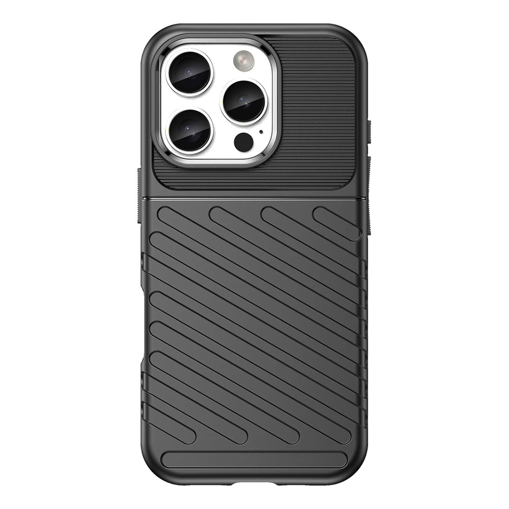 Thunder Case til iPhone 16 Pro Max Silicone Case - sort