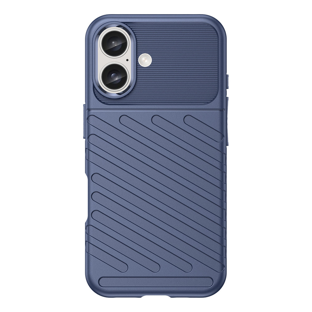 Thunder Case til iPhone 16 Plus Silicone Case - Blå