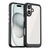 Udendørs rumkasse med gelramme til iPhone 16 - sort