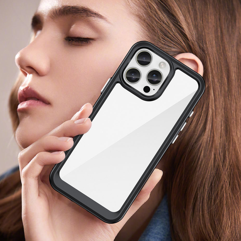Outer Space Case med gelramme til iPhone 16 Pro - sort