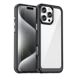 Udendørs rumkasse med gelramme til iPhone 16 Pro Max - sort