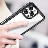 Udendørs rumkasse med gelramme til iPhone 16 Pro Max - sort