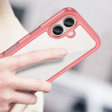 Outer Space Case med Gel Frame til iPhone 16 Plus - Rød