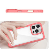 Outer Space Case med Gel Frame til iPhone 16 Pro - Rød