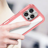 Outer Space Case med Gel Frame til iPhone 16 Pro - Rød