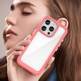 Outer Space Case med Gel Frame til iPhone 16 Pro - Rød