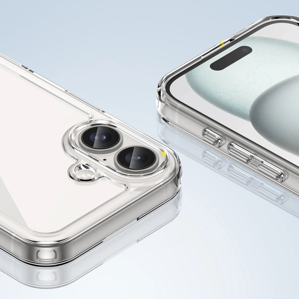 Udendørs rumkasse med gelramme til iPhone 16 Plus - klar