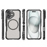 Ledende serie MagSafe Silicone Case til iPhone 16 - sort