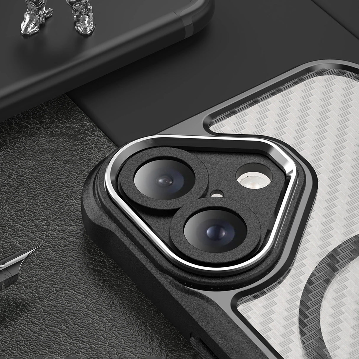 Ledende serie MagSafe Silicone Case til iPhone 16 - sort