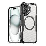 Ledende serie MagSafe Silicone Case til iPhone 16 Plus - sort