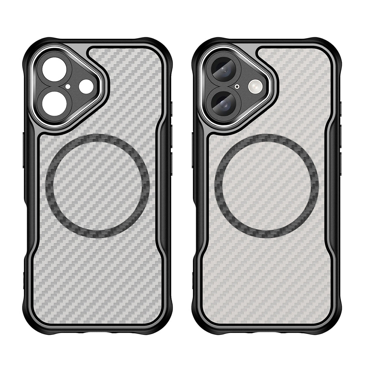 Ledende serie MagSafe Silicone Case til iPhone 16 Plus - sort