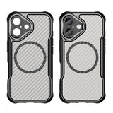 Ledende serie MagSafe Silicone Case til iPhone 16 Plus - sort