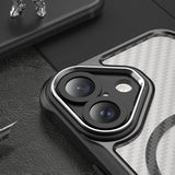 Ledende serie MagSafe Silicone Case til iPhone 16 Plus - sort