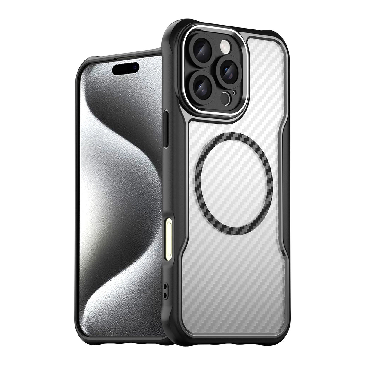 Ledende serie MagSafe Silicone Case til iPhone 16 Pro - sort