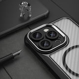 Ledende serie MagSafe Silicone Case til iPhone 16 Pro - sort