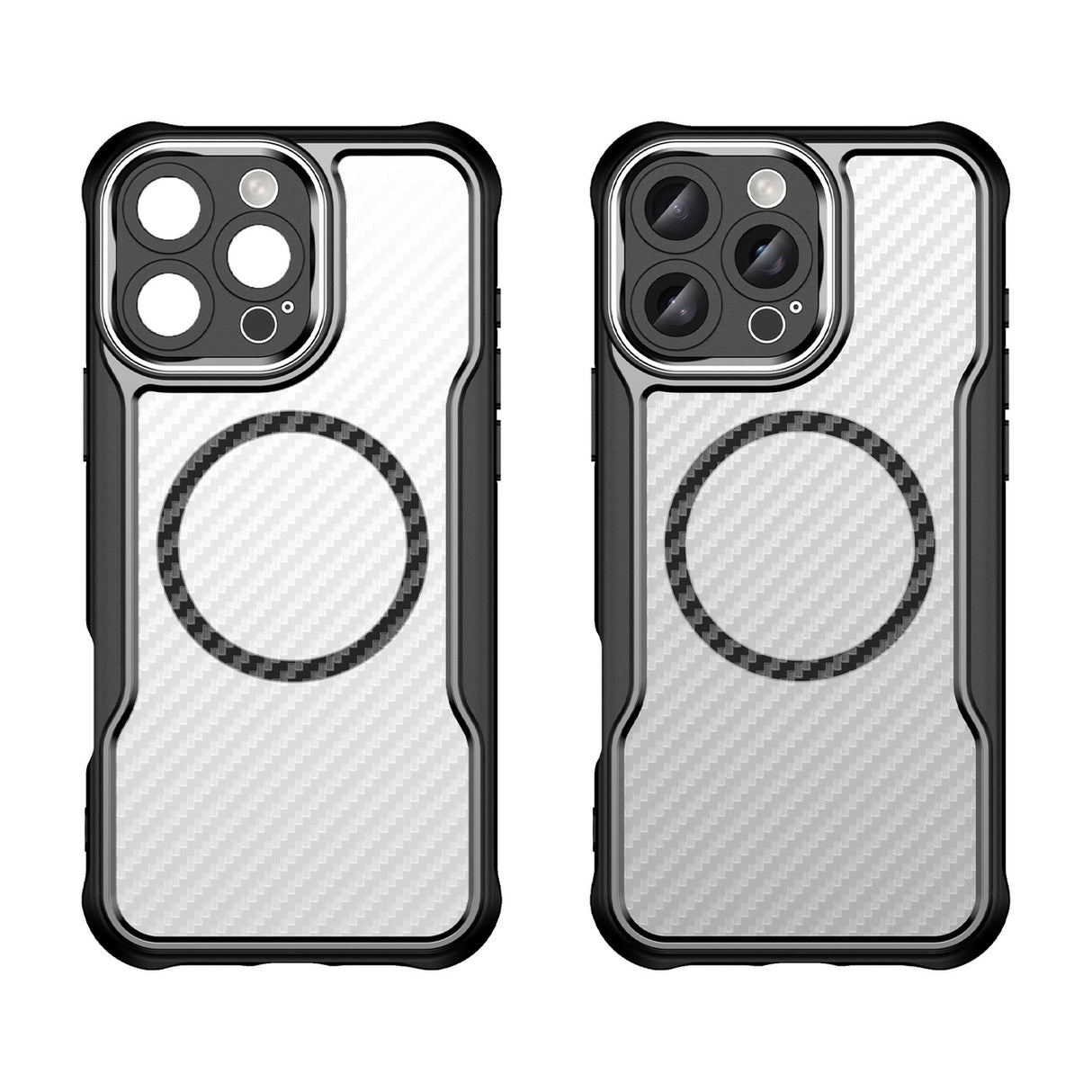 Ledende serie MagSafe Silicone Case til iPhone 16 Pro Max - sort
