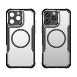 Ledende serie MagSafe Silicone Case til iPhone 16 Pro Max - sort